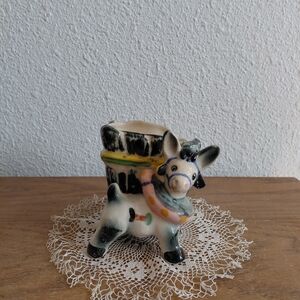 Charming Ceramic Donkey Planter